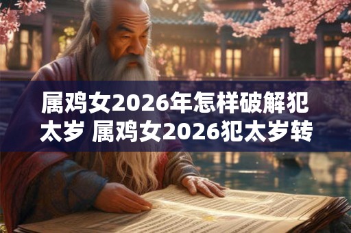 属鸡女2026年怎样破解犯太岁 属鸡女2026犯太岁转运方法