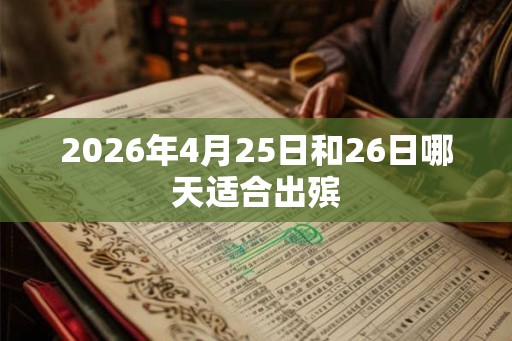 2026年4月25日和26日哪天适合出殡