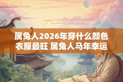 属兔人2026年穿什么颜色衣服最旺 属兔人马年幸运色是什么