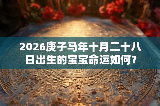 2026庚子马年十月二十八日出生的宝宝命运如何？