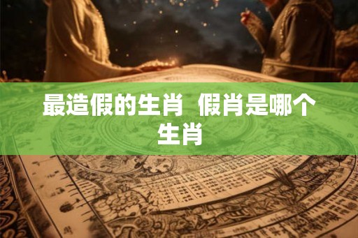 最造假的生肖  假肖是哪个生肖