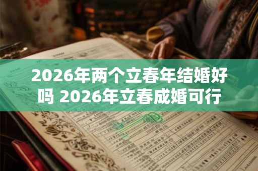 2026年两个立春年结婚好吗 2026年立春成婚可行