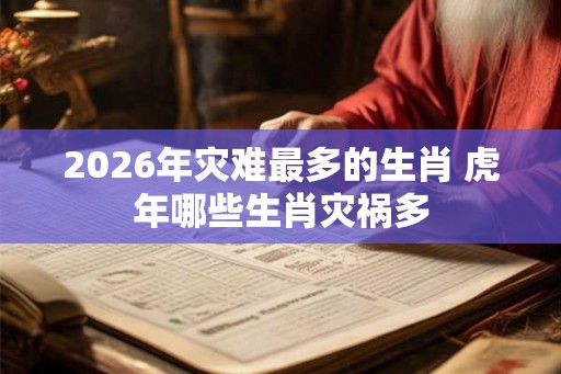 2026年灾难最多的生肖 虎年哪些生肖灾祸多