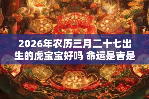 2026年农历三月二十七出生的虎宝宝好吗 命运是吉是凶