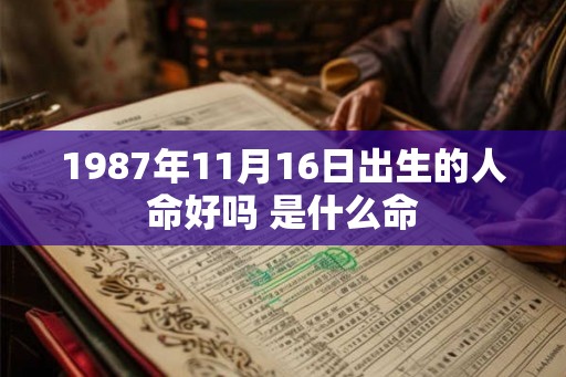 1987年11月16日出生的人命好吗 是什么命