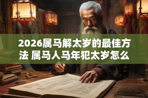 2026属马解太岁的最佳方法 属马人马年犯太岁怎么办