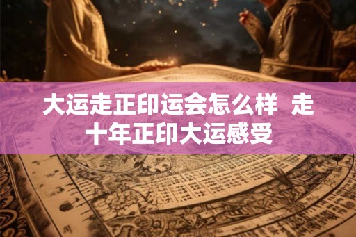 大运走正印运会怎么样  走十年正印大运感受