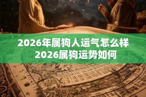 2026年属狗人运气怎么样  2026属狗运势如何