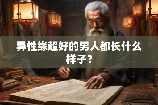 异性缘超好的男人都长什么样子？