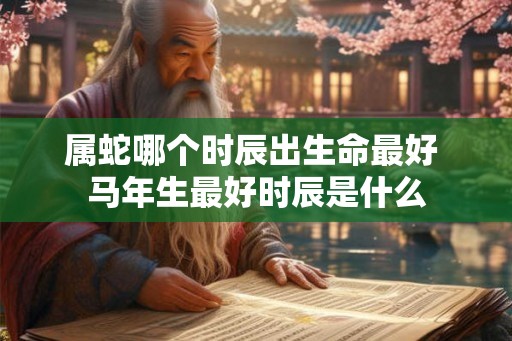属蛇哪个时辰出生命最好 马年生最好时辰是什么
