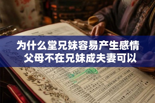 为什么堂兄妹容易产生感情 父母不在兄妹成夫妻可以吗 为什么堂兄妹容易产生感情 父母不在兄妹成夫妻可以吗