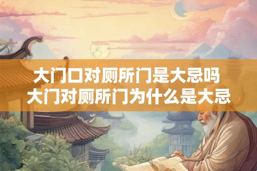 大门口对厕所门是大忌吗 大门对厕所门为什么是大忌