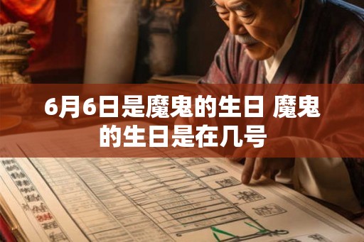 6月6日是魔鬼的生日 魔鬼的生日是在几号