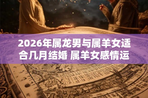 2026年属龙男与属羊女适合几月结婚 属羊女感情运势