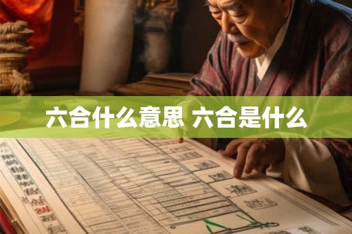 六合什么意思 六合是什么 六合什么意思 六合是什么