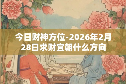 今日财神方位-2026年2月28日求财宜朝什么方向