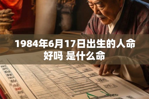 1984年6月17日出生的人命好吗 是什么命