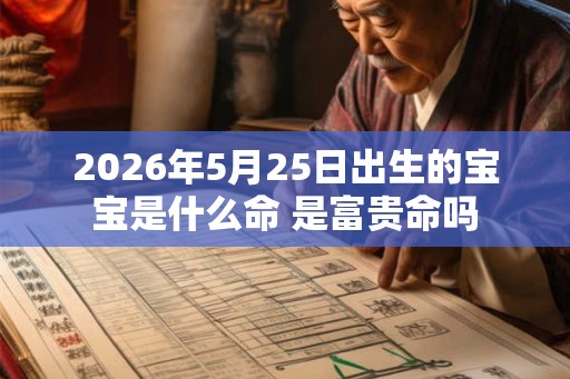 2026年5月25日出生的宝宝是什么命 是富贵命吗