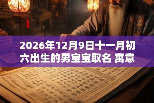 2026年12月9日十一月初六出生的男宝宝取名 寓意有内涵