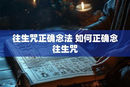 往生咒正确念法 如何正确念往生咒