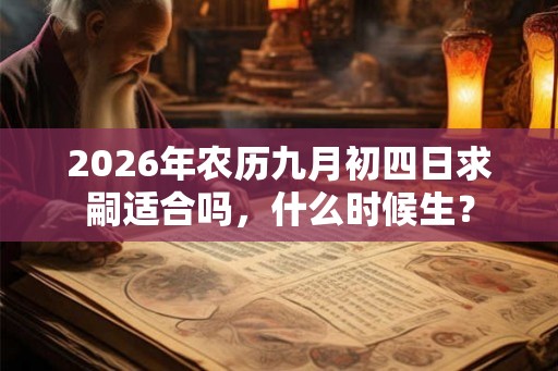 2026年农历九月初四日求嗣适合吗，什么时候生？