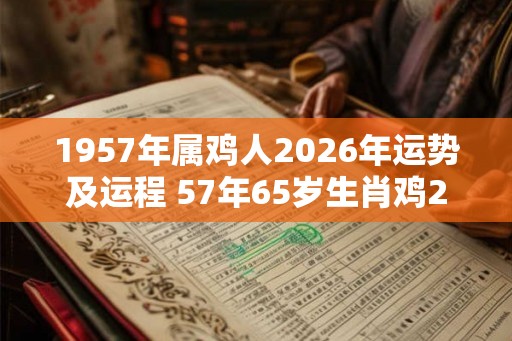 1957年属鸡人2026年运势及运程 57年65岁生肖鸡2026年每月运势