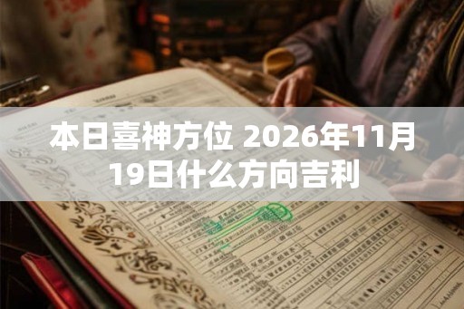 本日喜神方位 2026年11月19日什么方向吉利