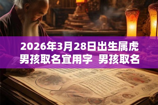 2026年3月28日出生属虎男孩取名宜用字  男孩取名宝典