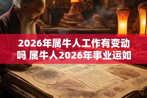 2026年属牛人工作有变动吗 属牛人2026年事业运如何