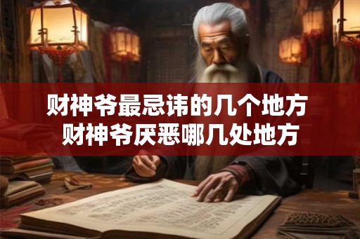 财神爷最忌讳的几个地方 财神爷厌恶哪几处地方