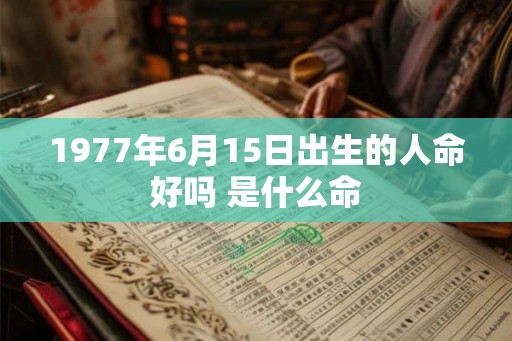 1977年6月15日出生的人命好吗 是什么命