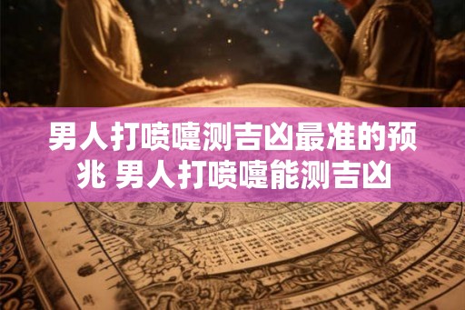 男人打喷嚏测吉凶最准的预兆 男人打喷嚏能测吉凶