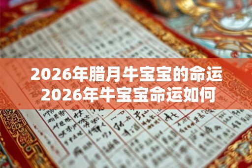 2026年腊月牛宝宝的命运 2026年牛宝宝命运如何 2026年腊月牛宝宝的命运 2026年牛宝宝命运如何