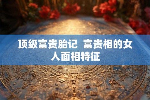 顶级富贵胎记  富贵相的女人面相特征