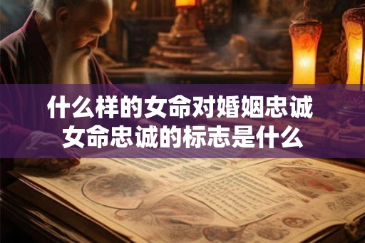 什么样的女命对婚姻忠诚 女命忠诚的标志是什么