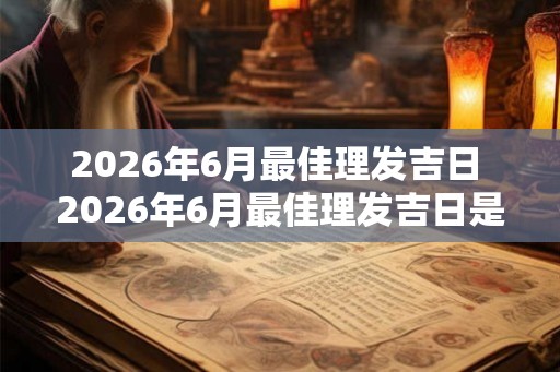 2026年6月最佳理发吉日 2026年6月最佳理发吉日是哪天 2026年6月最佳理发吉日 2026年6月最佳理发吉日是哪天
