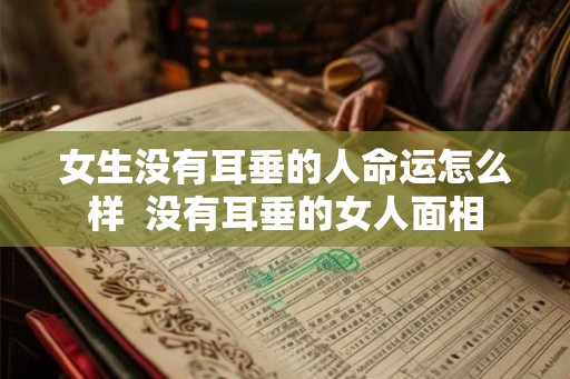 女生没有耳垂的人命运怎么样  没有耳垂的女人面相