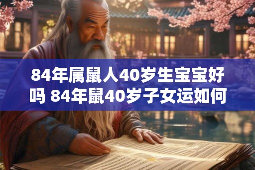 84年属鼠人40岁生宝宝好吗 84年鼠40岁子女运如何