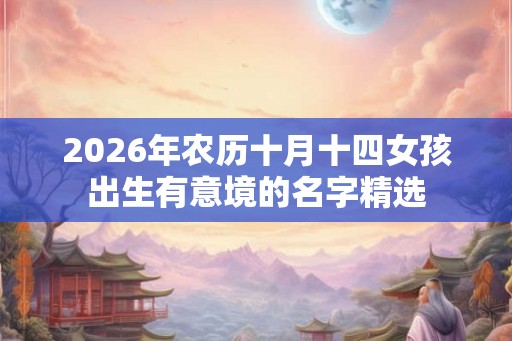 2026年农历十月十四女孩出生有意境的名字精选 2026年农历十月十四女孩出生有意境的名字精选