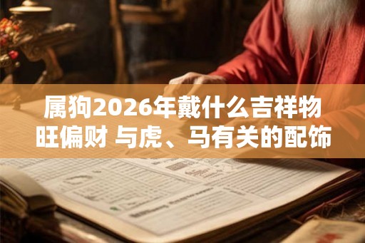 属狗2026年戴什么吉祥物旺偏财 与虎、马有关的配饰