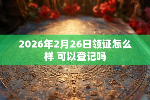 2026年2月26日领证怎么样 可以登记吗 2026年2月26日领证怎么样 可以登记吗