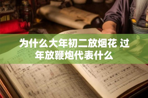 为什么大年初二放烟花 过年放鞭炮代表什么