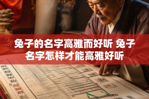 兔子的名字高雅而好听 兔子名字怎样才能高雅好听