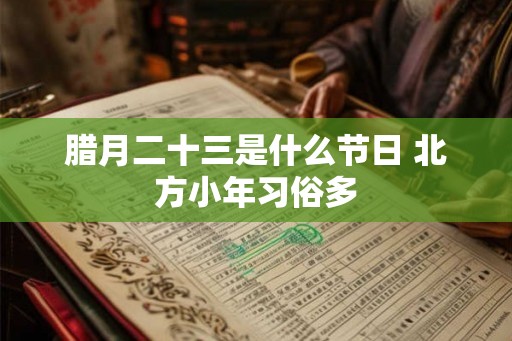 腊月二十三是什么节日 北方小年习俗多