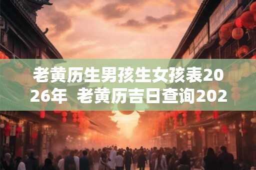老黄历生男孩生女孩表2026年 老黄历吉日查询2026年生男生女 老黄历生男孩生女孩表2026年 老黄历吉日查询2026年生男生女