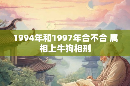 1994年和1997年合不合 属相上牛狗相刑