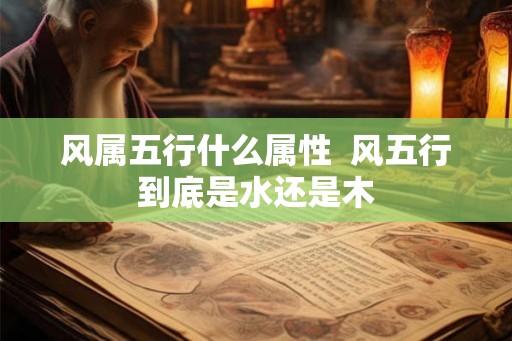 风属五行什么属性  风五行到底是水还是木