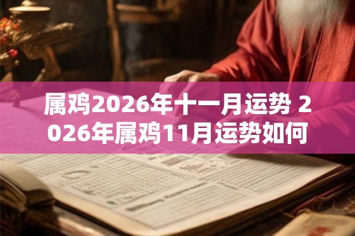 属鸡2026年十一月运势 2026年属鸡11月运势如何 属鸡2026年十一月运势 2026年属鸡11月运势如何