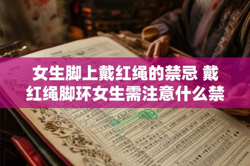 女生脚上戴红绳的禁忌 戴红绳脚环女生需注意什么禁忌 女生脚上戴红绳的禁忌 戴红绳脚环女生需注意什么禁忌