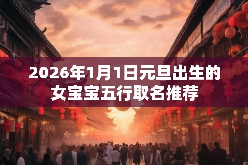 2026年1月1日元旦出生的女宝宝五行取名推荐
